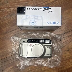 NEW Minolta Freedom Zoom 70 Date 35mm Point and Shoot 35-70mm Lens OPEN BOX-RARE